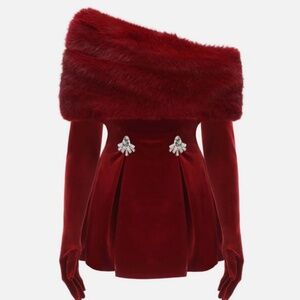 Nana Jacqueline New NWT Simone Red Burgundy Dress